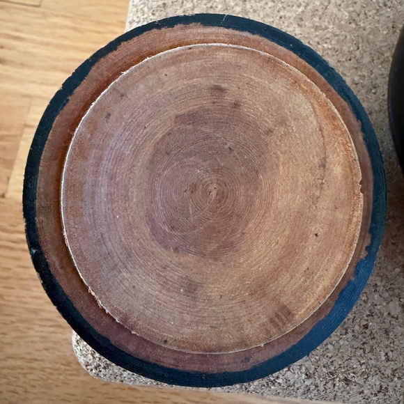 Black Wood Hand Carved Container, Bowl with Lid Carved Design African Inspired - Picture 12 of 12